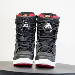 ThirtyTwo Mens Lashed Crab Grab '21 8107000093576 Black Grey Snowboard Boot Sz 8